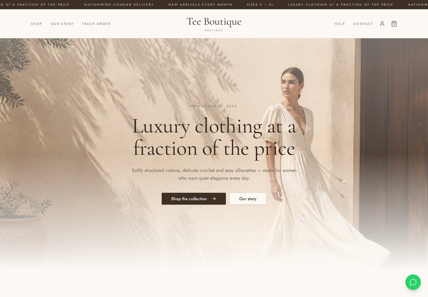 Tee Boutique website built by Deckford Media